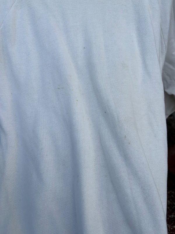 1950s 60s Blank Loopback Sweatshirt, White, 100% Cotton, XL, photo 4