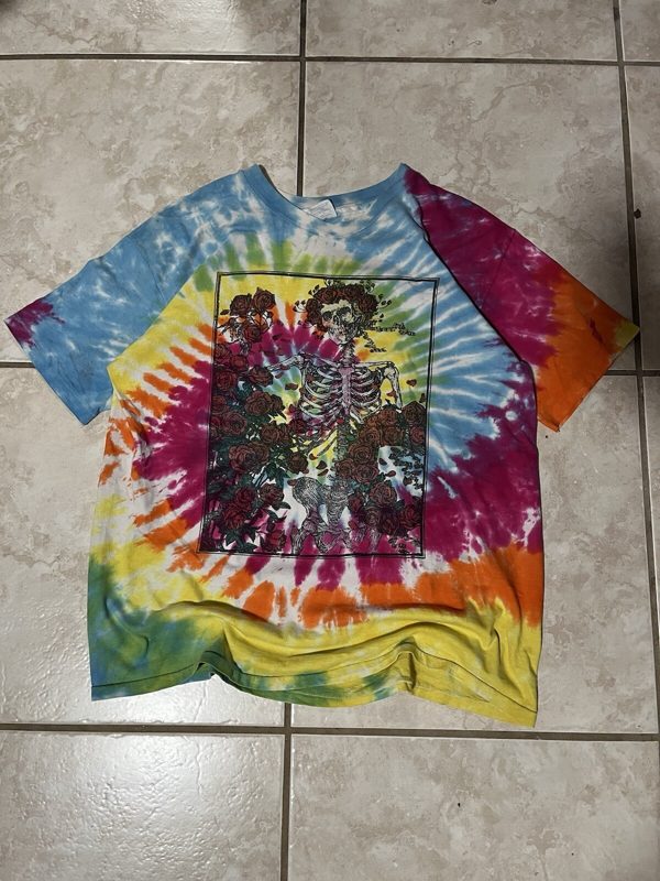 1980s Grateful Dead Bertha Tie Dye Tee, L, photo 1
