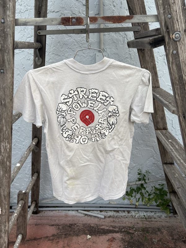 1980s Powell Peralta Wheels Puff Print Tee, Beige, S/M, photo 1