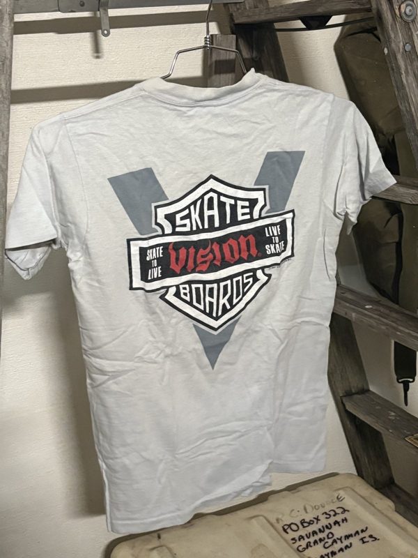 1987 Vision Skate Boards Skate To Live Tee, USA, M, photo 1