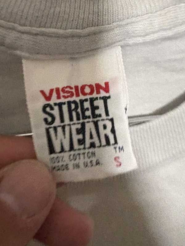 1987 Vision Skate Boards Skate To Live Tee, USA, M, photo 5