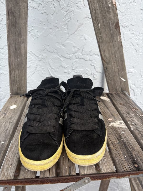 2012 mita x adidas Campus 80s, Black Suede, Metallic Silver, Q21640, Men's 9.5, photo 4