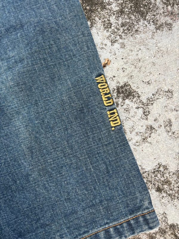 90s World Industries Straight Skate Jeans, Waist 30, Made in USA, Embroidered Leg, photo 4