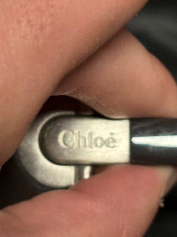 Chloe Oversized Square Sunglasses, Taupe, Grey Lens, Made in France, photo 4