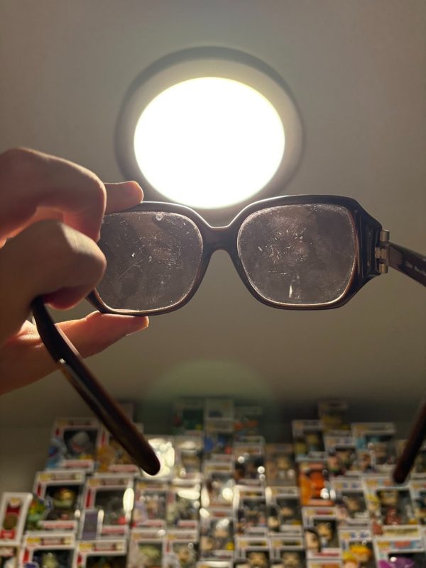 Chloe Oversized Square Sunglasses, Taupe, Grey Lens, Made in France, photo 6