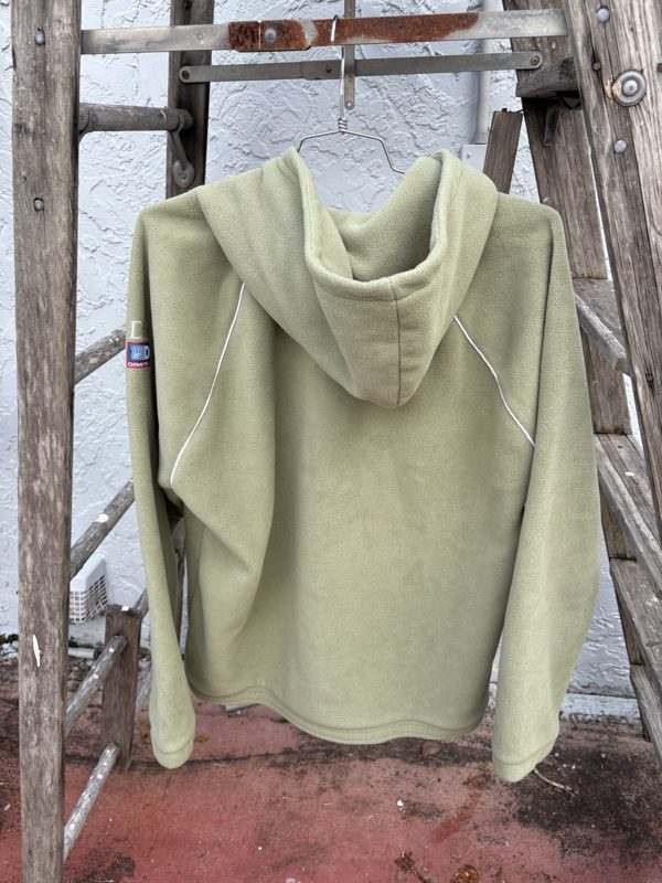 Dime MTL Polar Fleece Half-Zip Hoodie, Sage Green, METEO Patch, XXL, photo 5