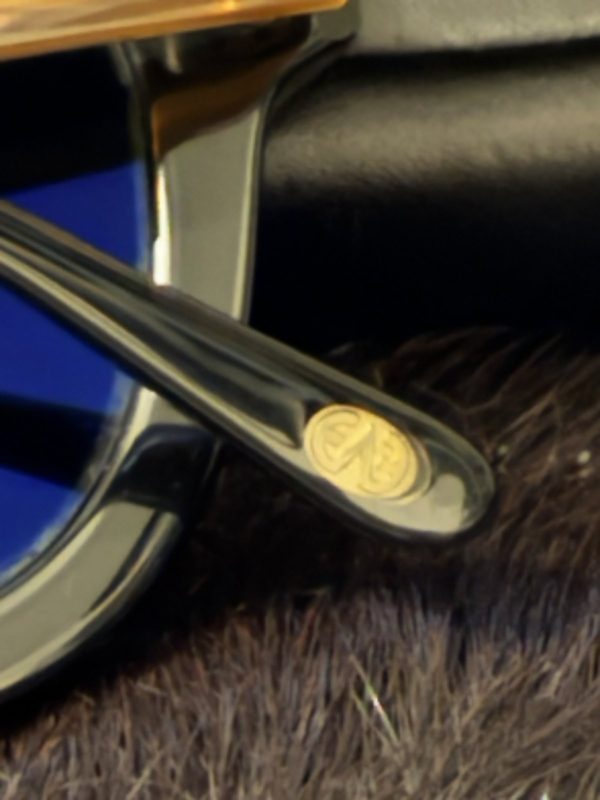 Eyevan 7285 Model 780 C.100 Sunglasses, Black Gold, Japan, photo 3