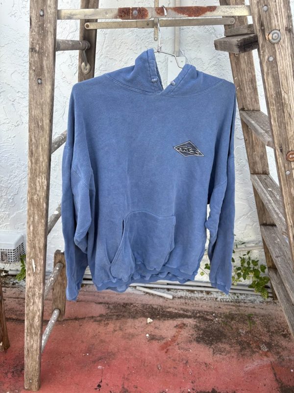 Vintage G&S Gordon & Smith Skate Hoodie, Faded Blue, Diamond Logo, L, photo 2