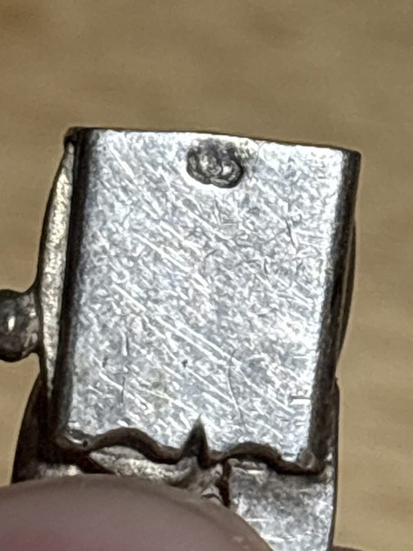 Vintage Obrey Paris Solid Silver Ladies Watch, 68 g Curb Bracelet, Manual Wind, photo 6